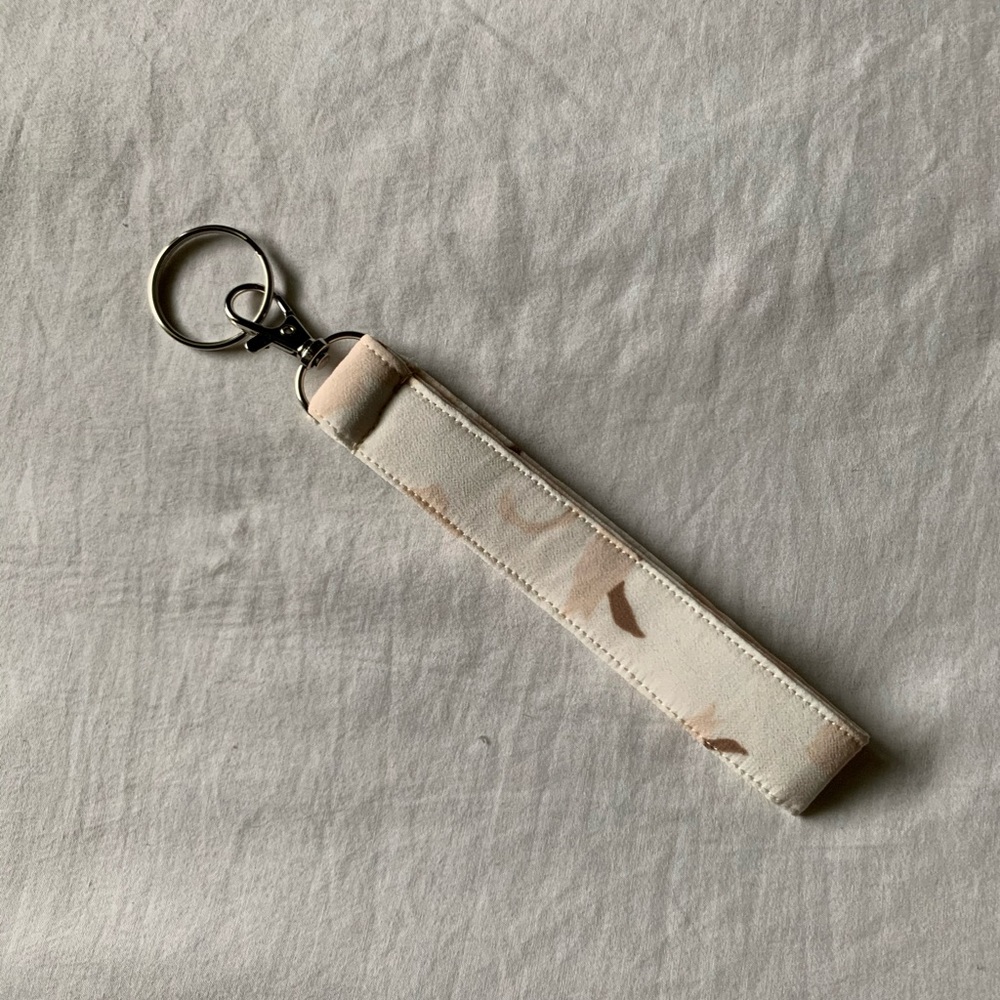 Acacia Fabric Repurposed to a key chain